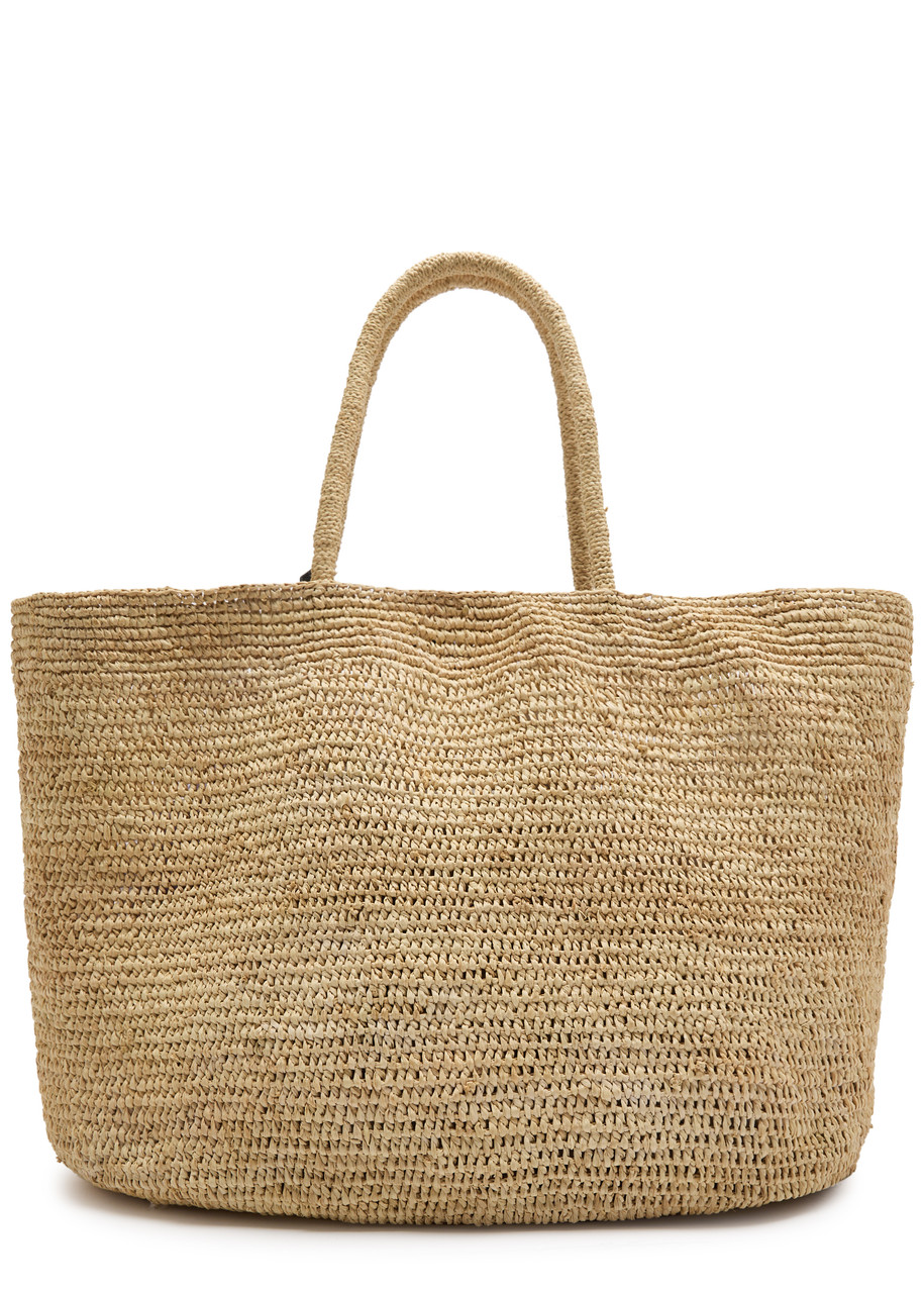 Oregon woven raffia tote 