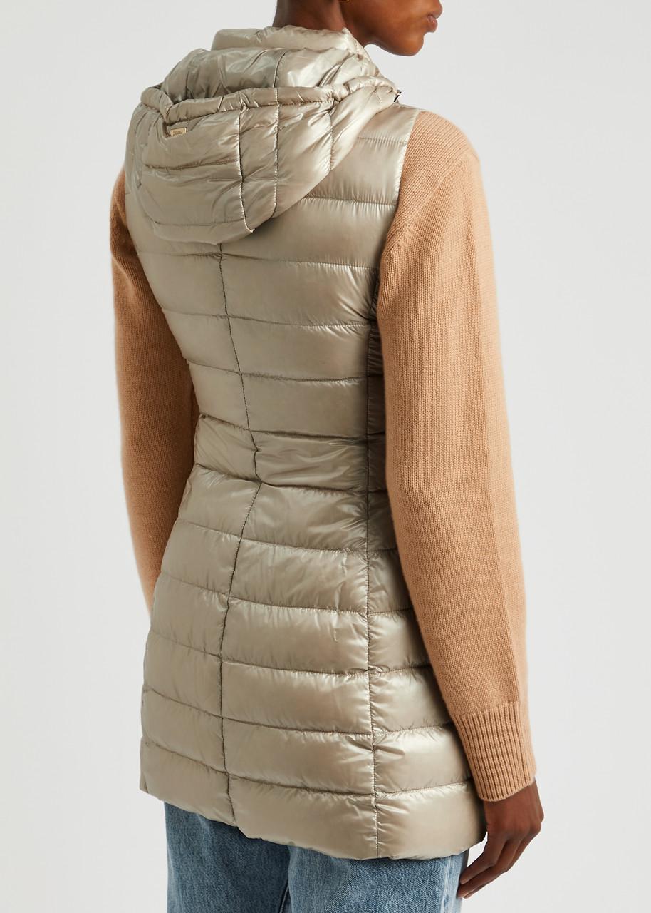 Serena quilted hooded shell gilet 