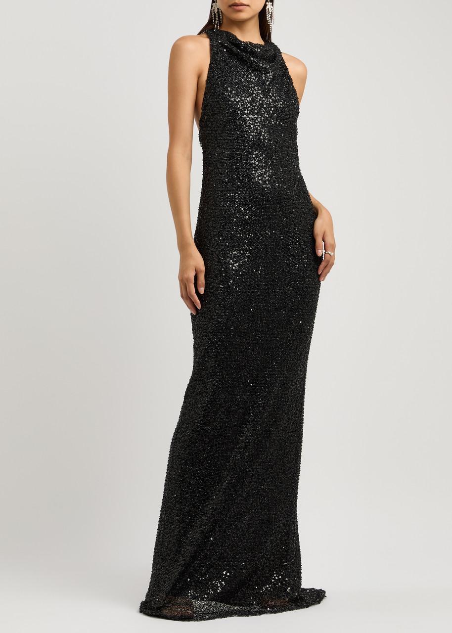 Nixie sequin-embellished gown