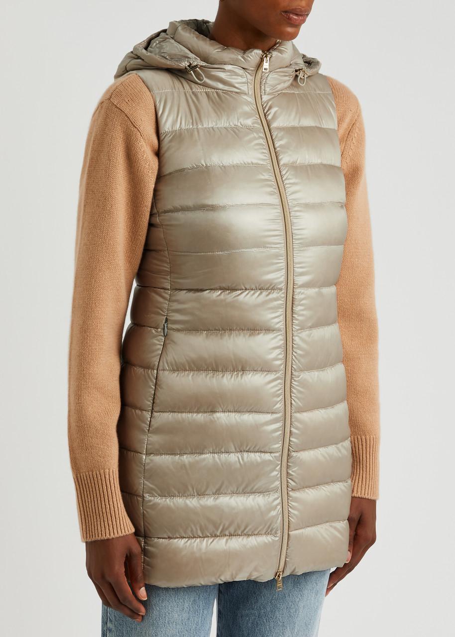 Serena quilted hooded shell gilet 