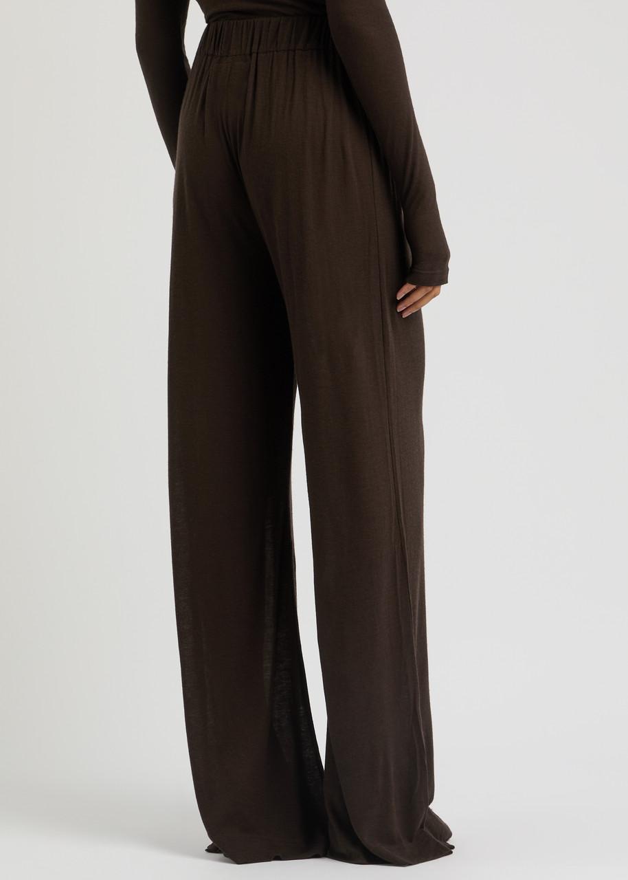 Virage wide-leg jersey trousers