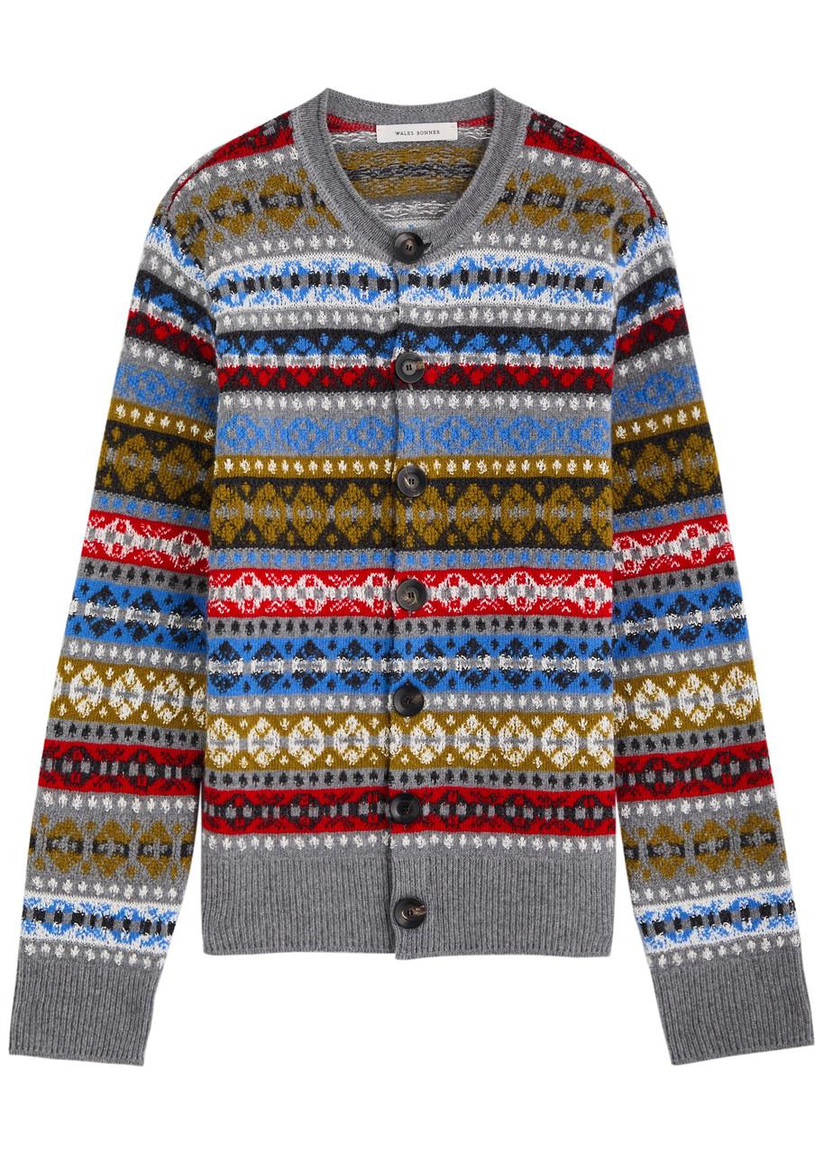 Astral Fair Isle wool-blend cardigan 