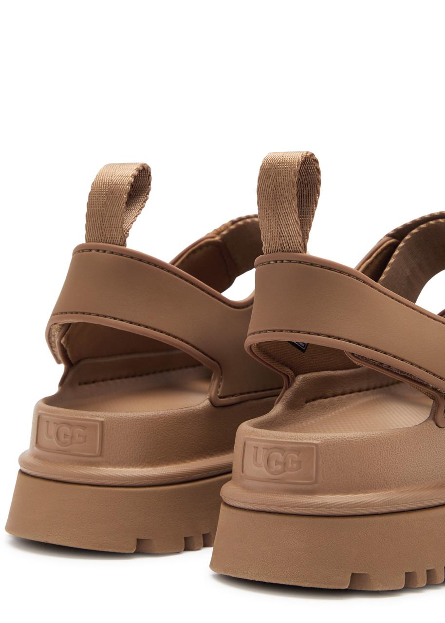 Golden Glow rubber sandals