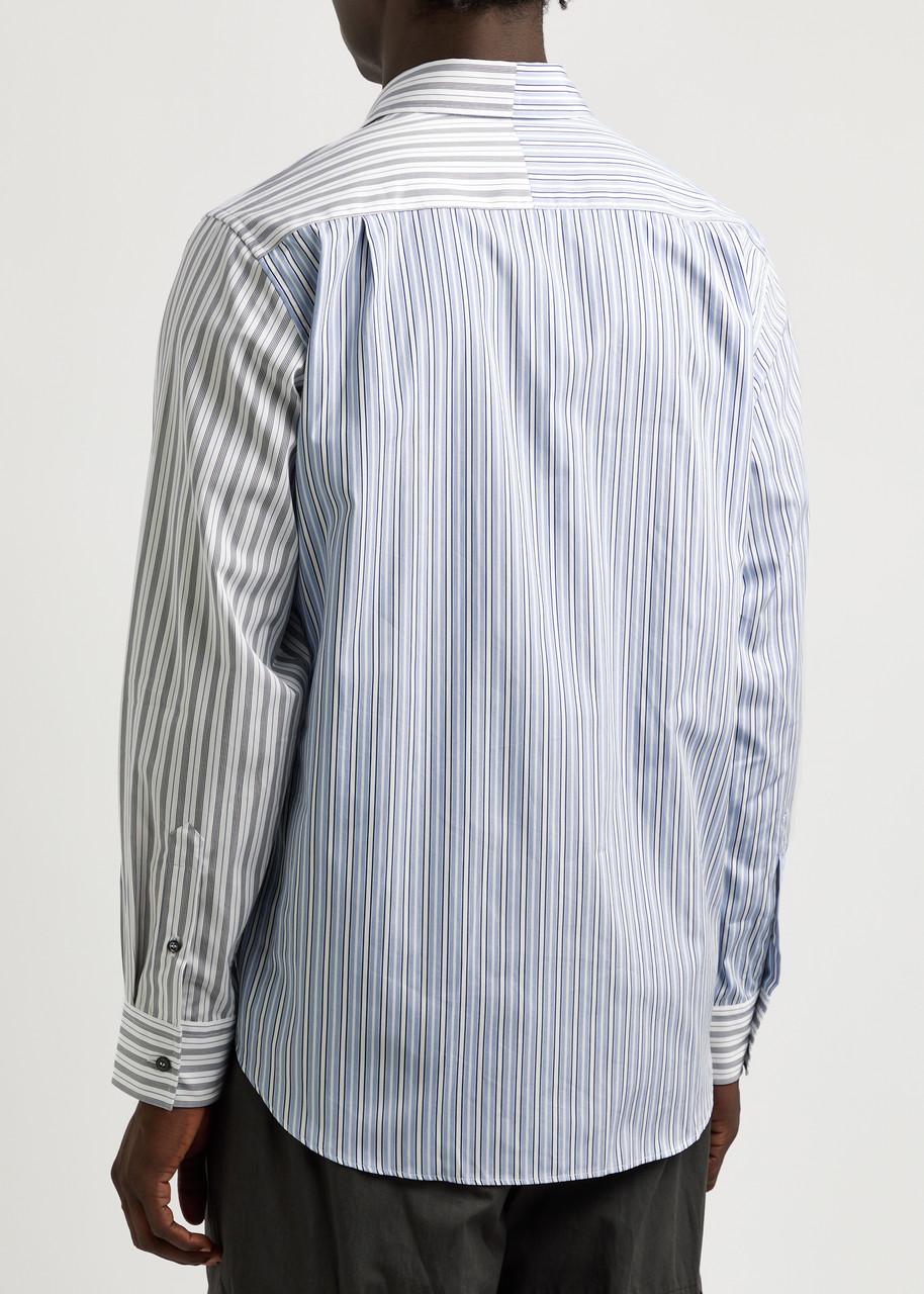 Majesty striped cotton-poplin shirt 