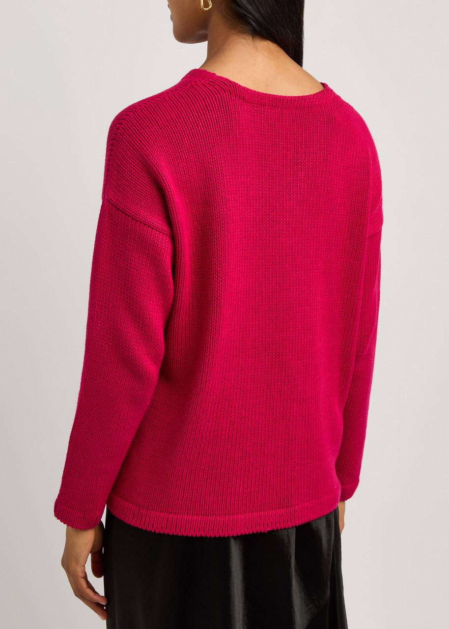 Knitted cotton jumper 