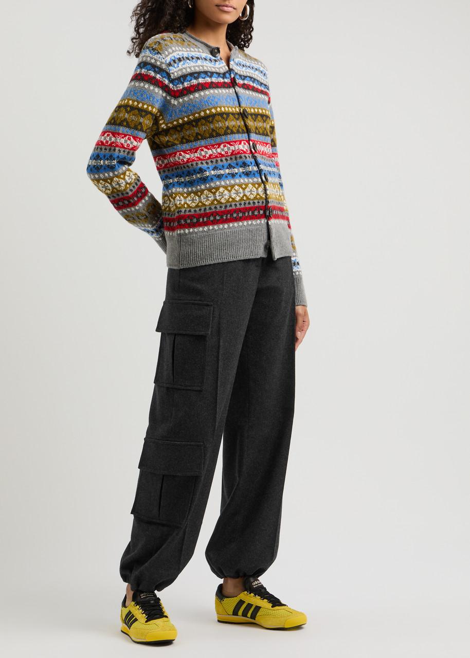 Reverb wool-blend cargo trousers