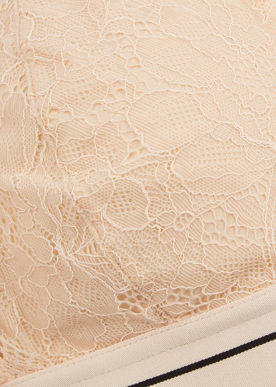 Darling almond lace bra