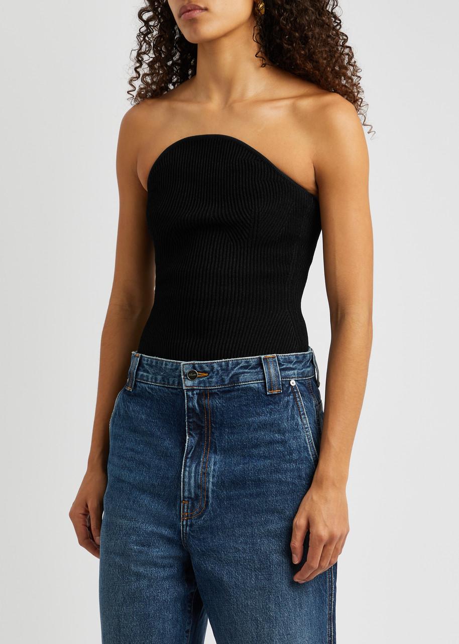 Jericho ribbed-knit bandeau top 