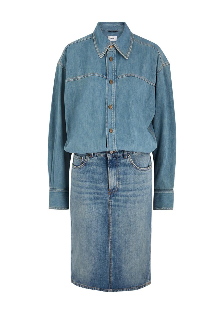 Joelle denim midi dress 