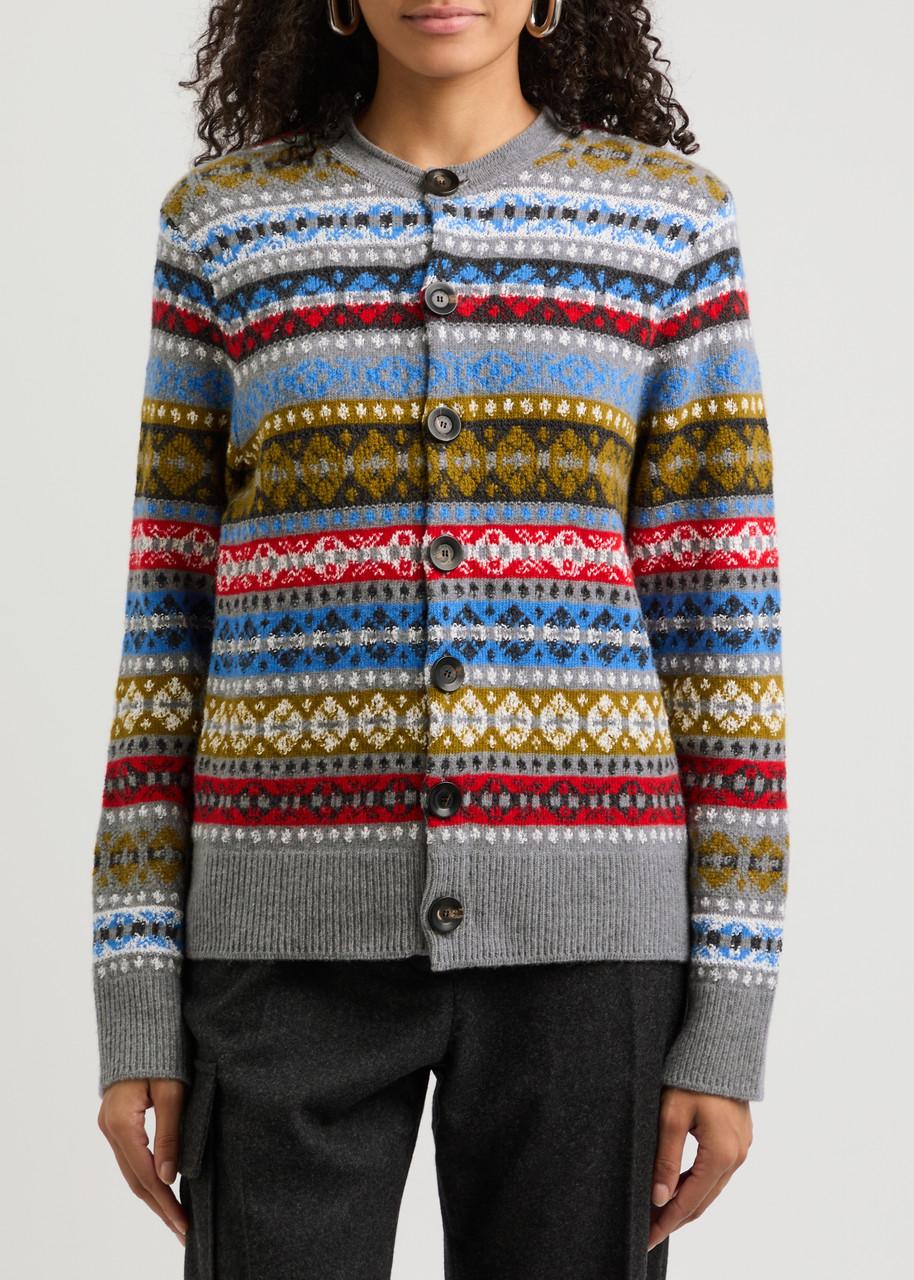 Astral Fair Isle wool-blend cardigan 