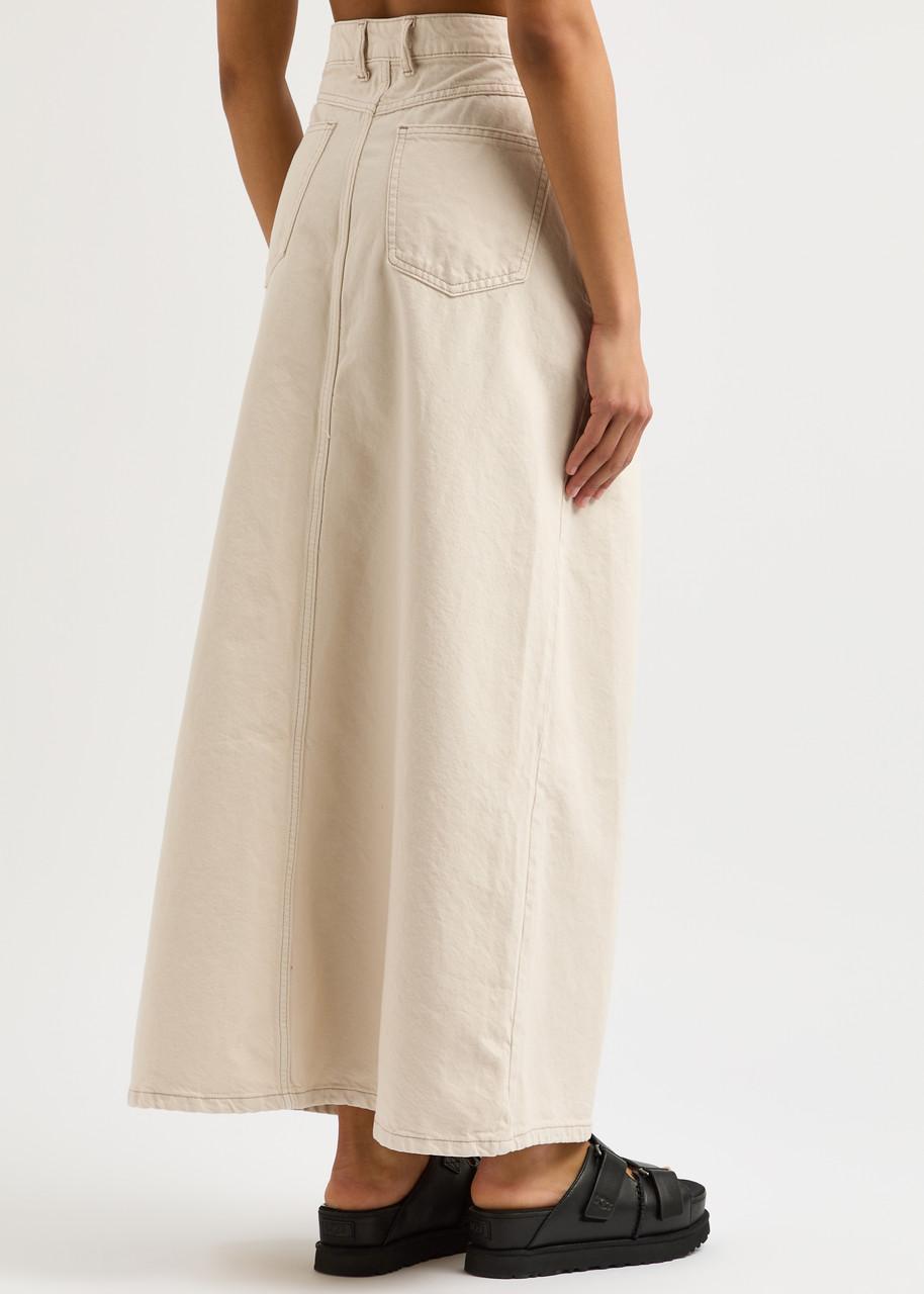 Come As You Are denim maxi skirt