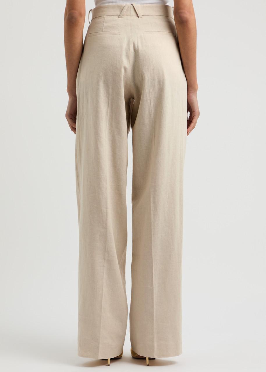 Alix straight-leg woven trousers