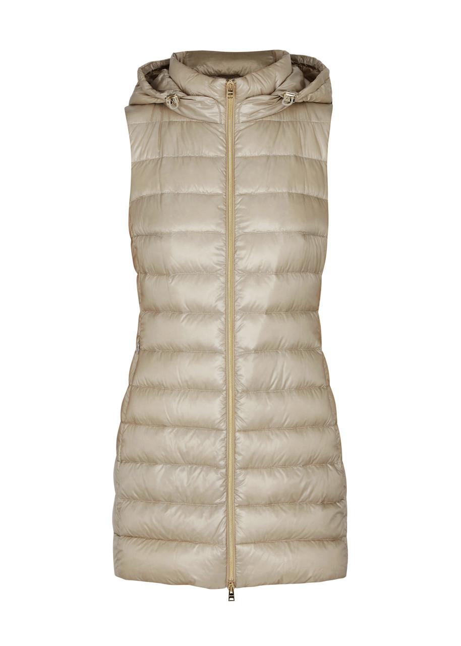 Serena quilted hooded shell gilet 