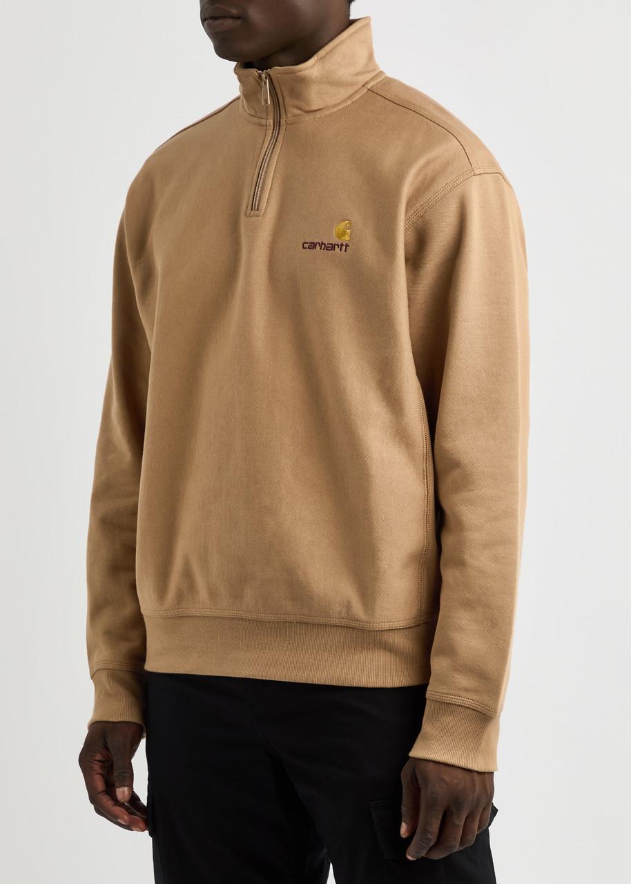 American Script half-zip cotton-blend sweatshirt