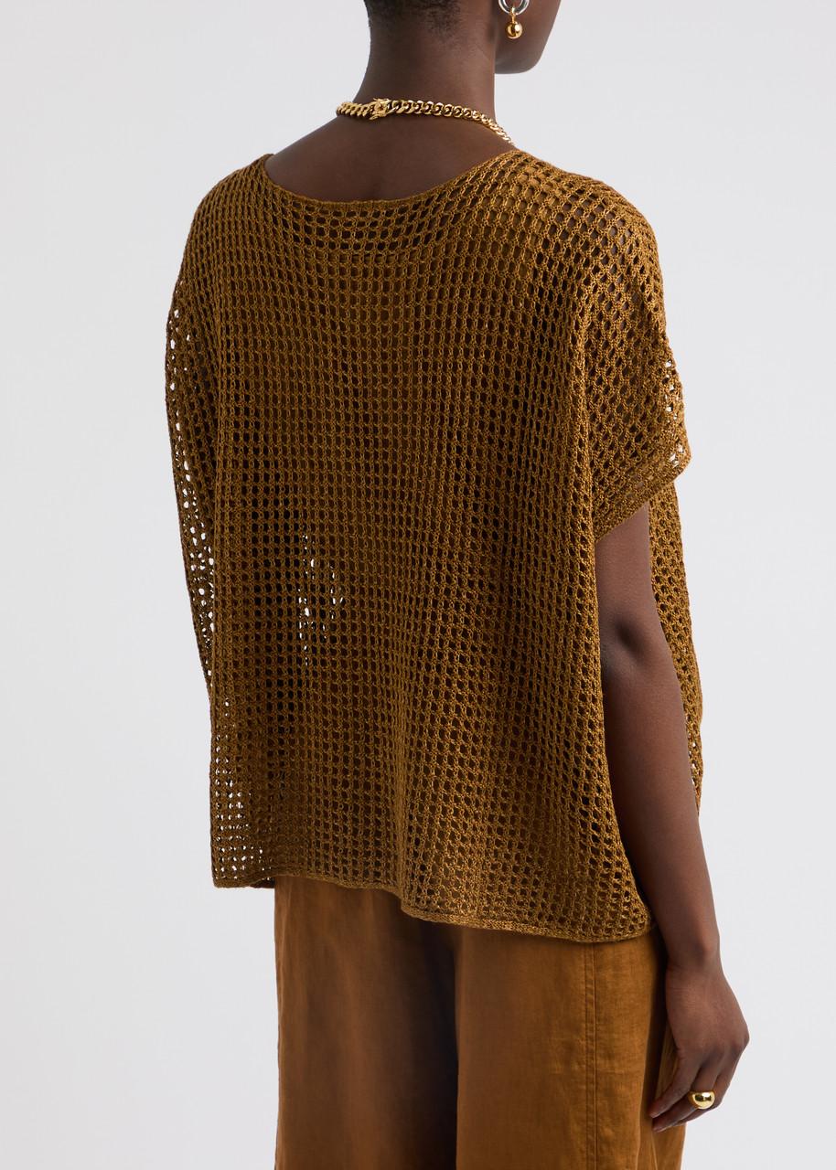 Open-knit linen jumper 