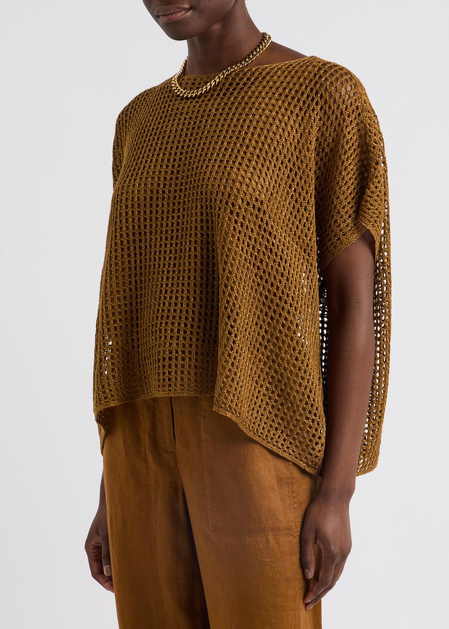 Open-knit linen jumper 