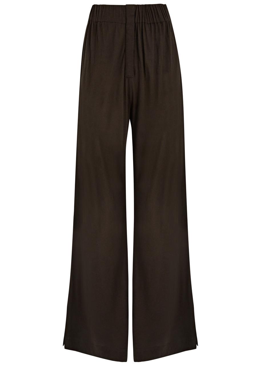 Virage wide-leg jersey trousers