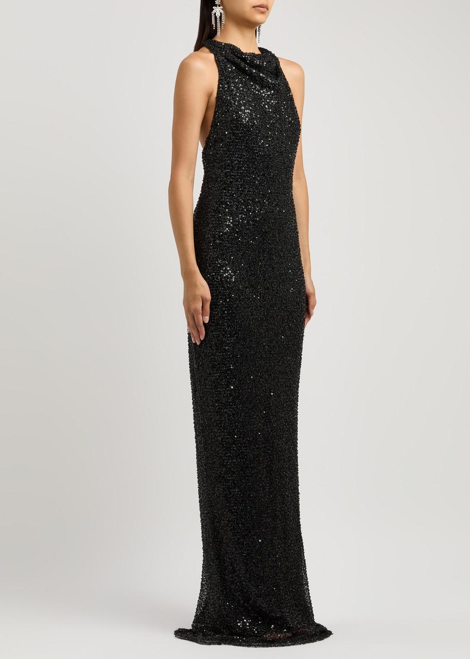 Nixie sequin-embellished gown