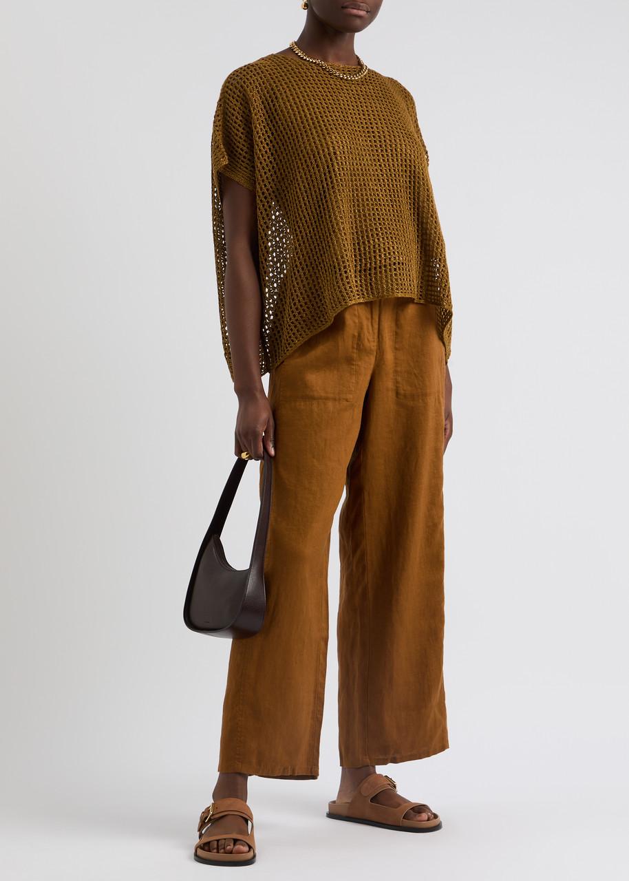 Open-knit linen jumper 