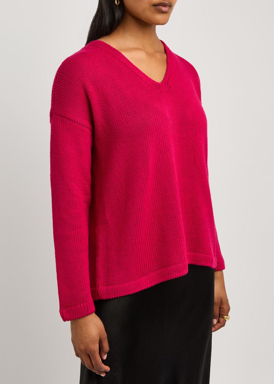 Knitted cotton jumper 