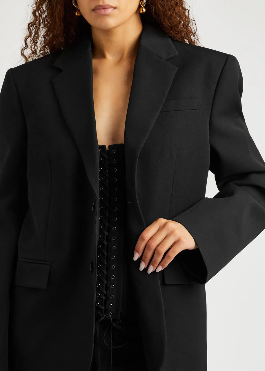 Wool corset blazer 