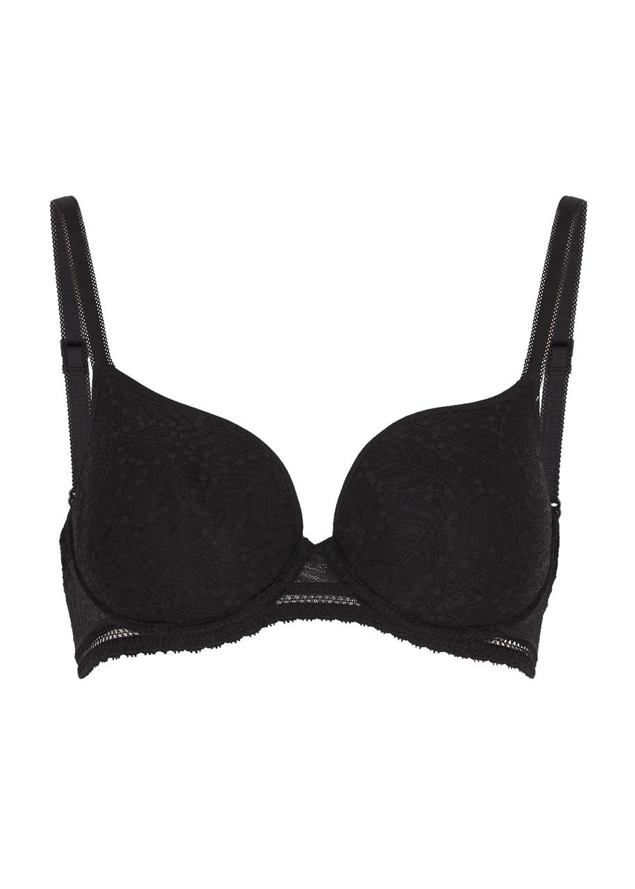 Comete Spacer underwired lace plunge bra