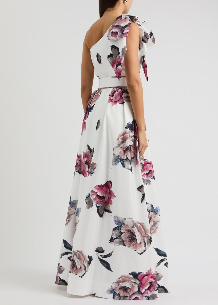 Aveline floral-print taffeta gown 