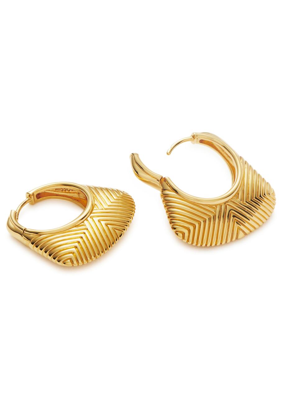 Hera Ridge 18kt gold-plated hoop earrings 