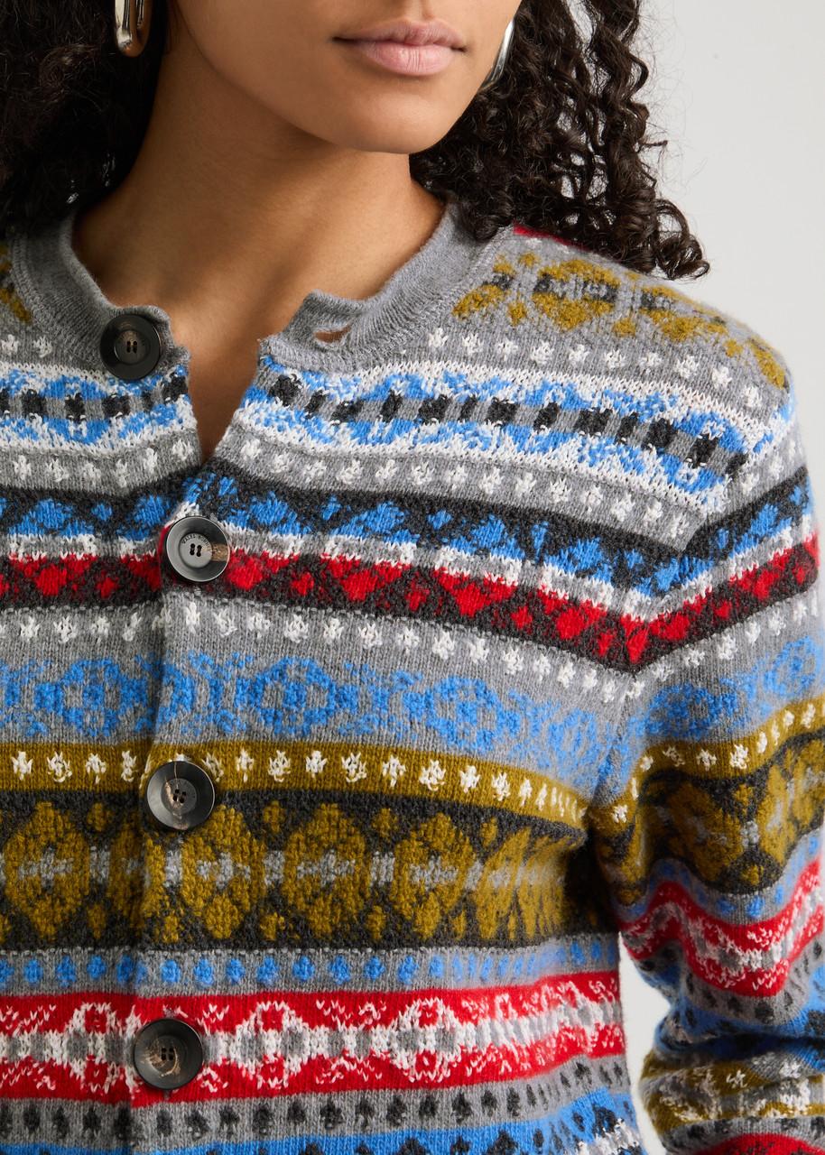 Astral Fair Isle wool-blend cardigan 