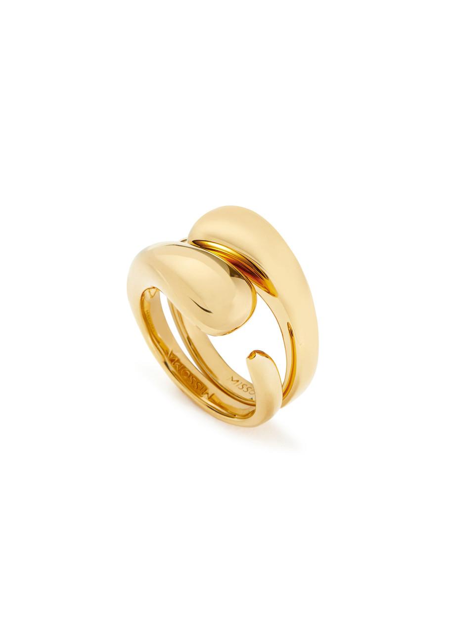 Molten 18kt gold-plated stacking rings - set of two 