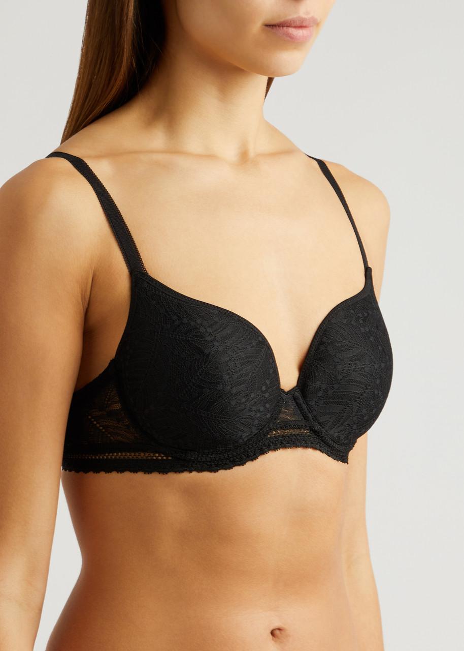 Comete Spacer underwired lace plunge bra