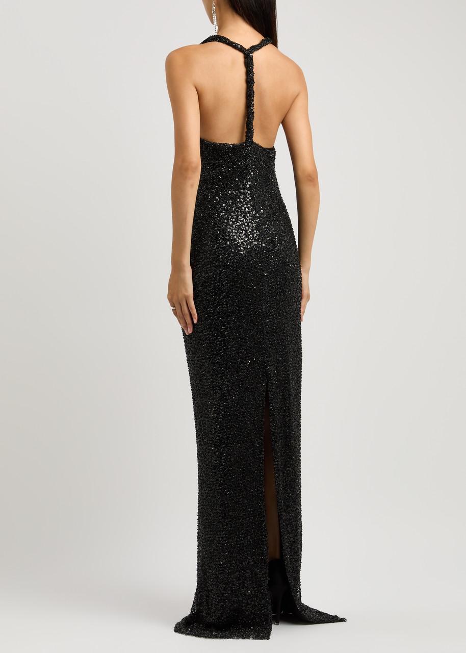 Nixie sequin-embellished gown