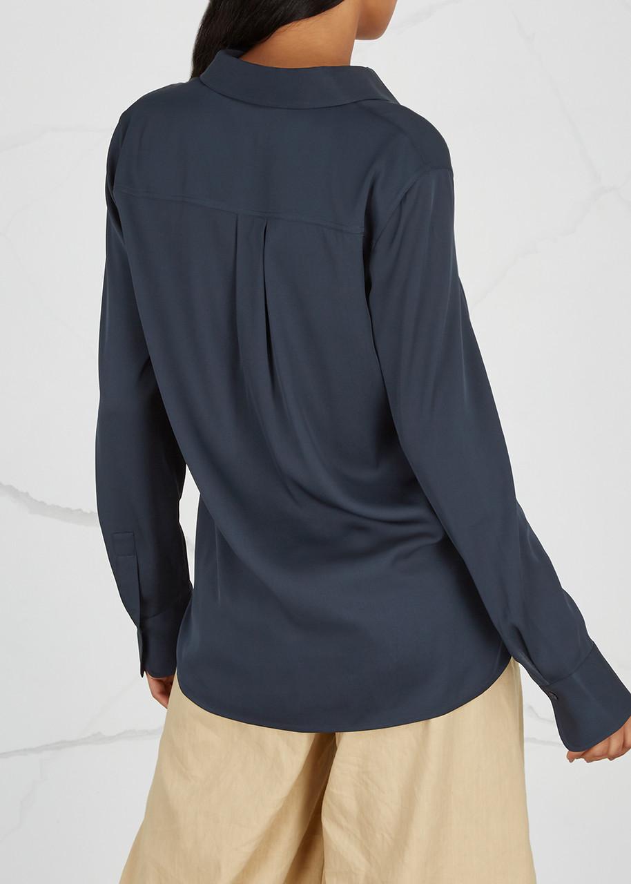 Stretch-silk shirt