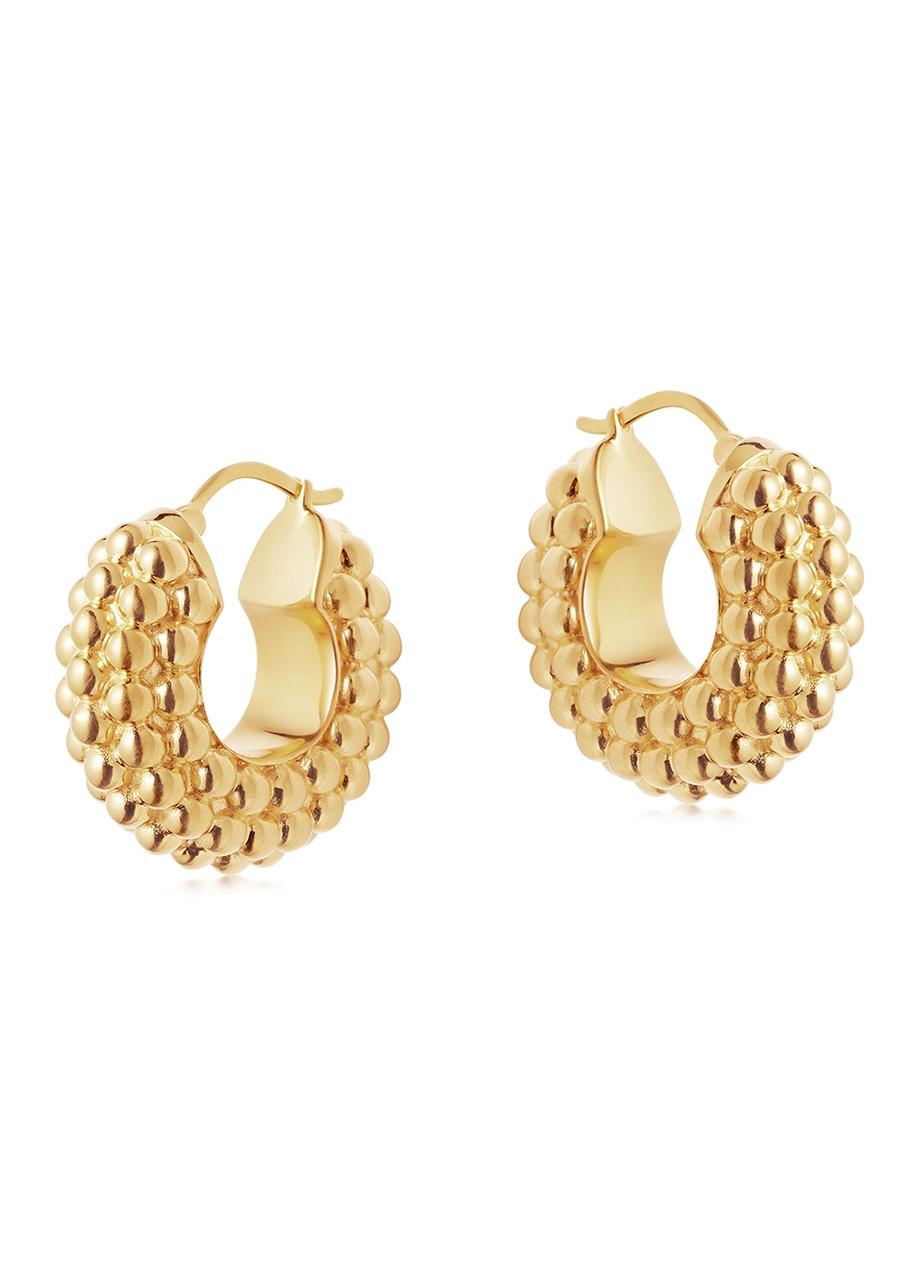 Bayu 18kt gold vermeil hoop earrings