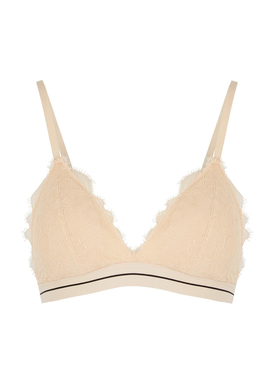 Darling almond lace bra