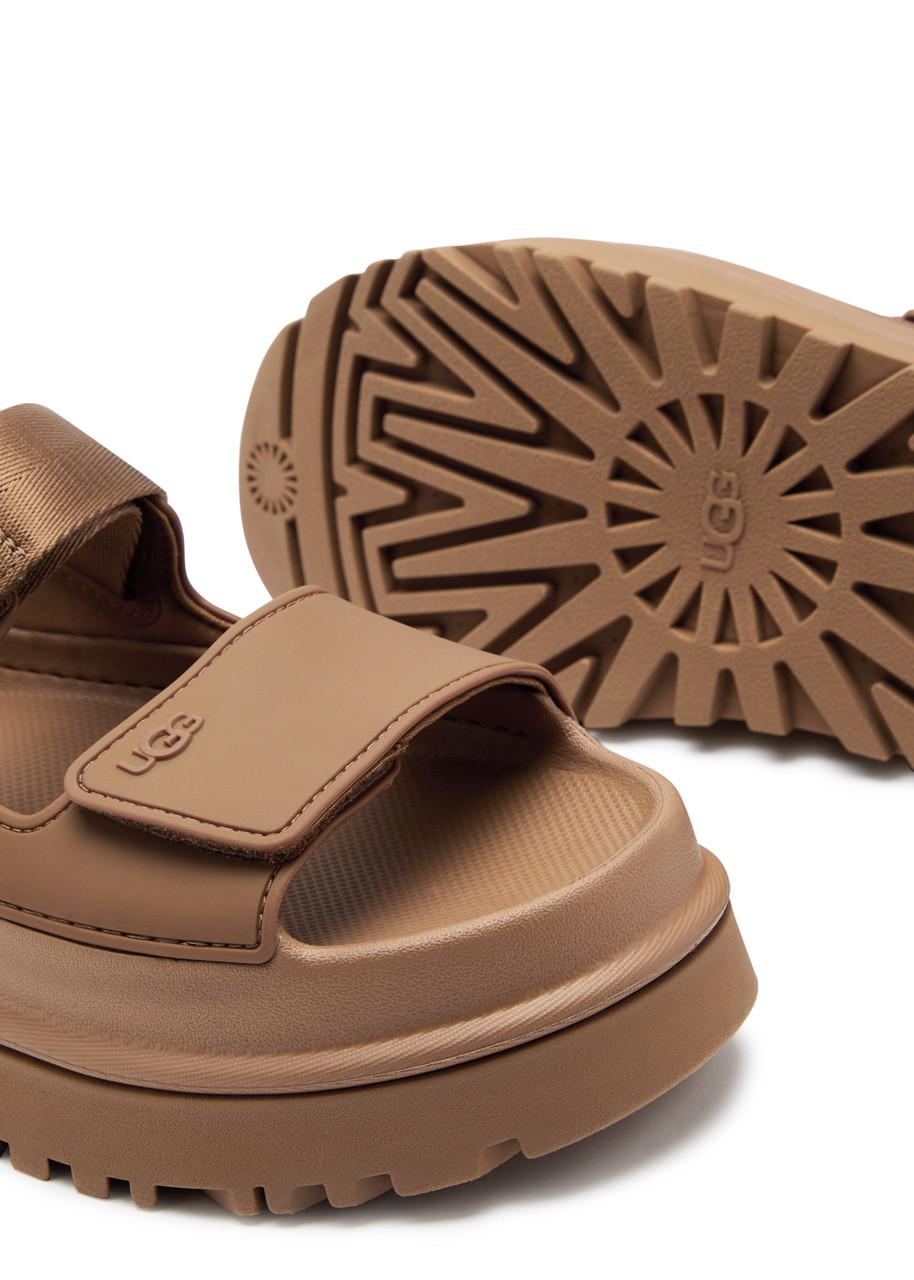 Golden Glow rubber sandals