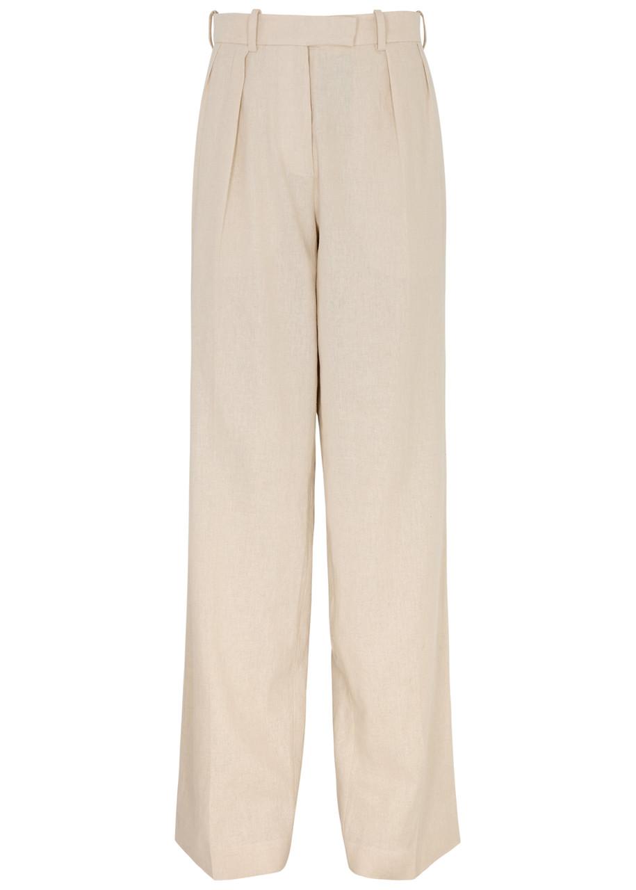 Alix straight-leg woven trousers