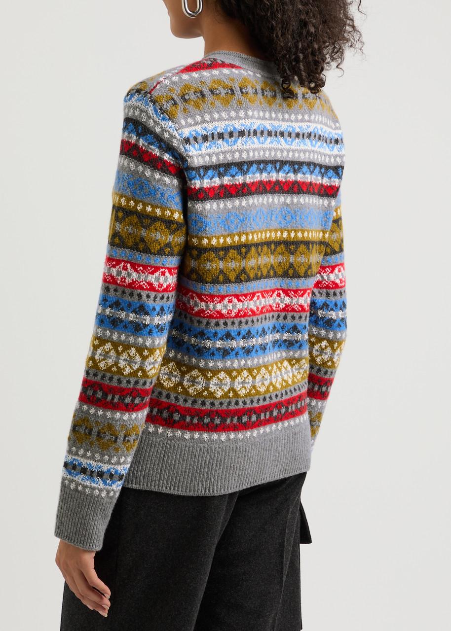 Astral Fair Isle wool-blend cardigan 