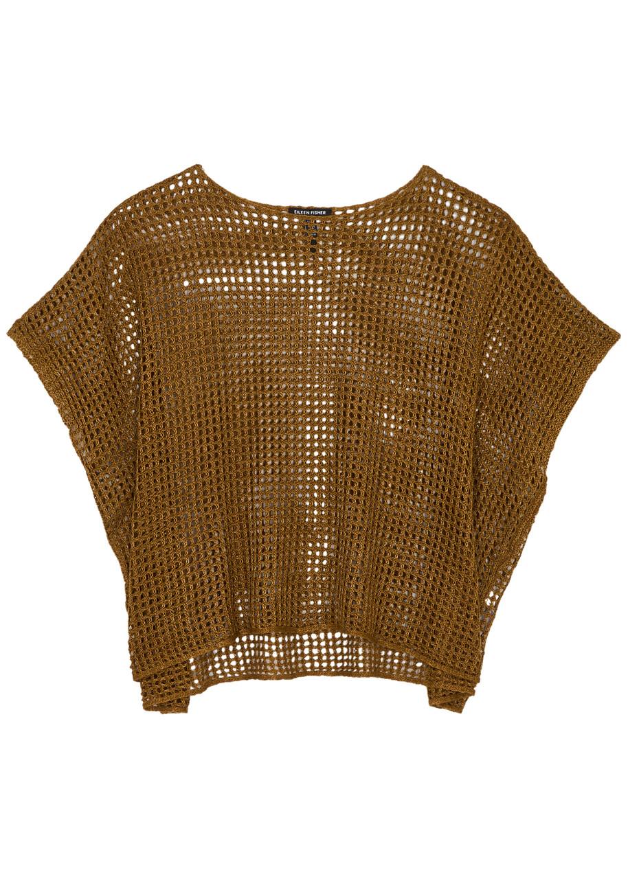 Open-knit linen jumper 