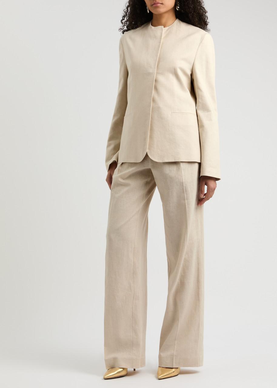 Alix straight-leg woven trousers