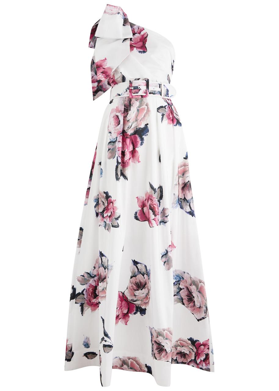 Aveline floral-print taffeta gown 