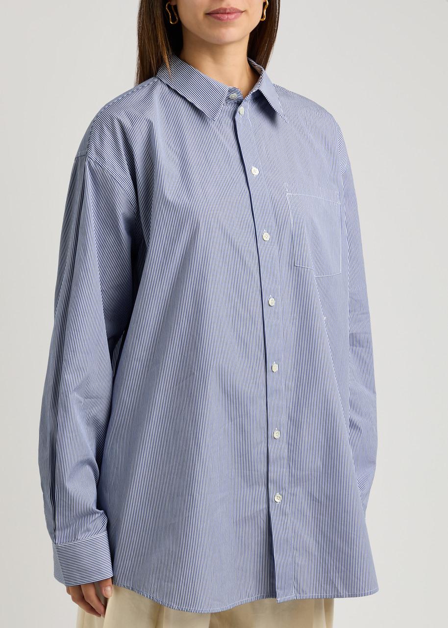 Striped cotton-poplin shirt 