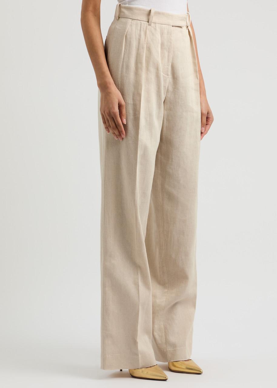 Alix straight-leg woven trousers