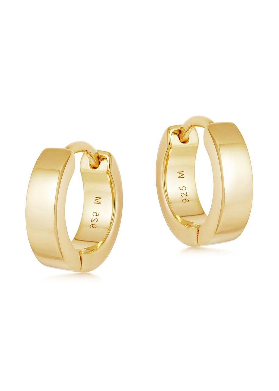 Chubby Huggies 18kt gold vermeil hoop earrings