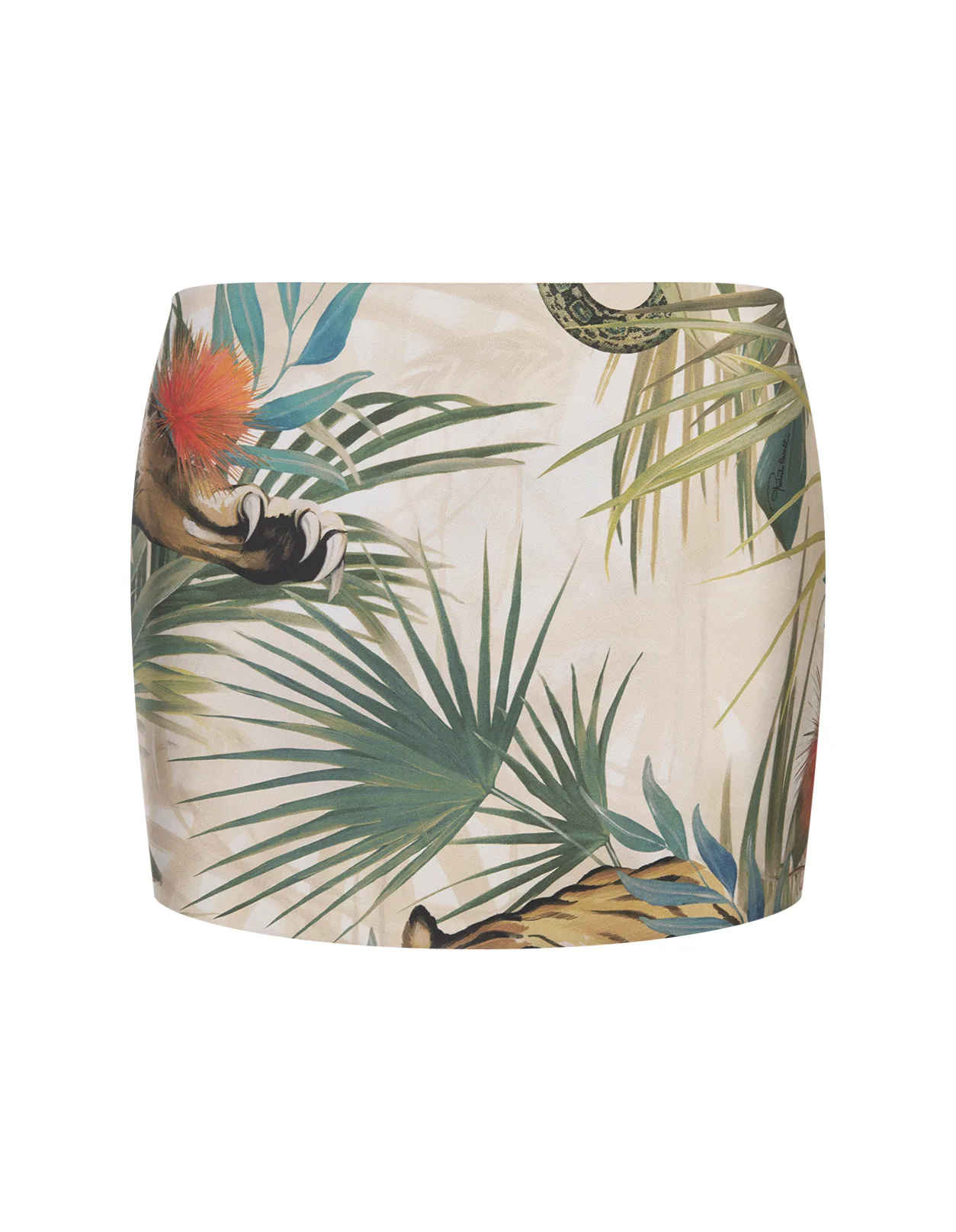 Jungle Print Mini Skirt