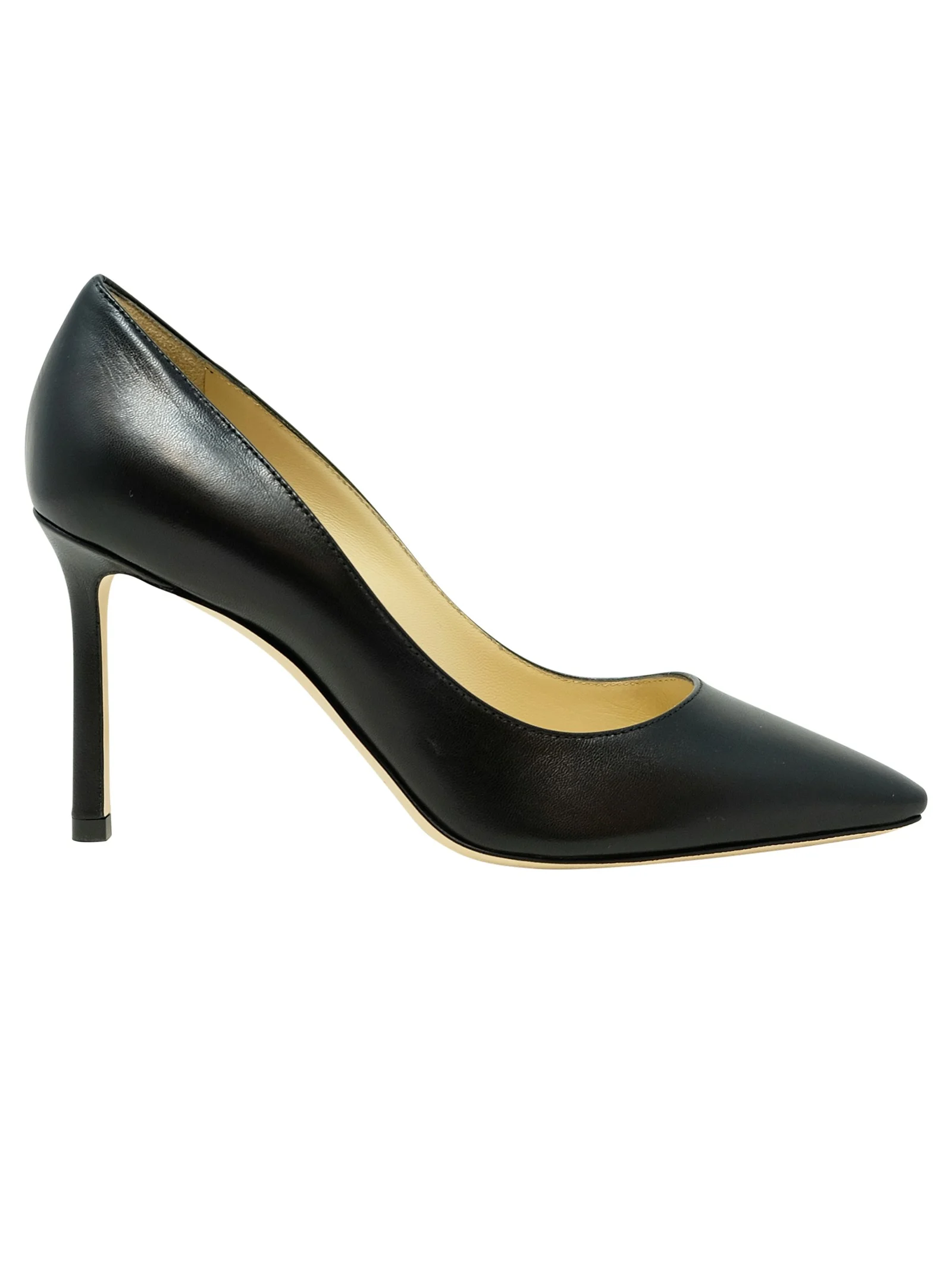 Jimmy Choo Black Romy Leather Pumps