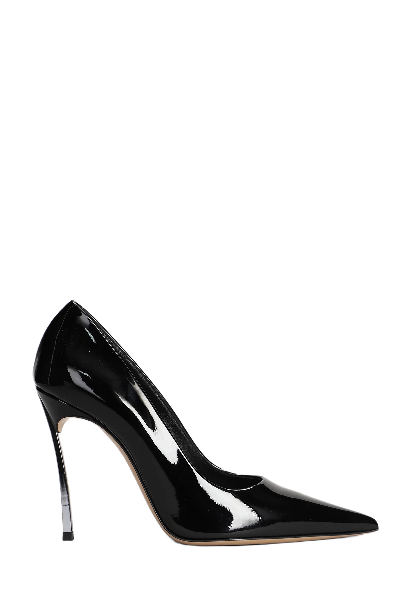 Super Blade Pumps In Black Patent Leather