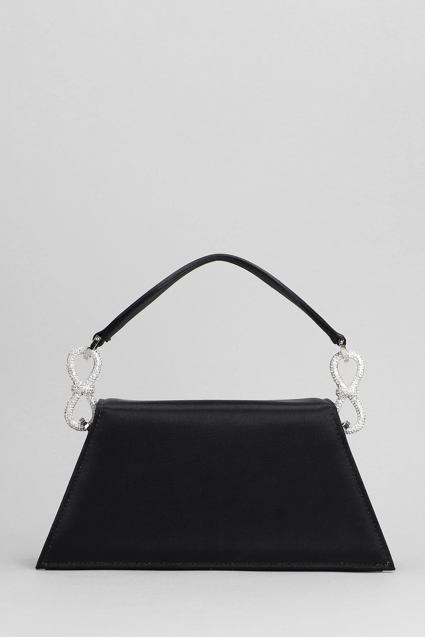 Samantha Hand Bag In Black Silk