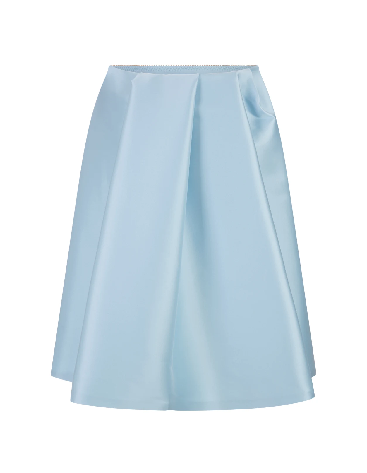 Light Blue Polyester Blend Beira Skirt