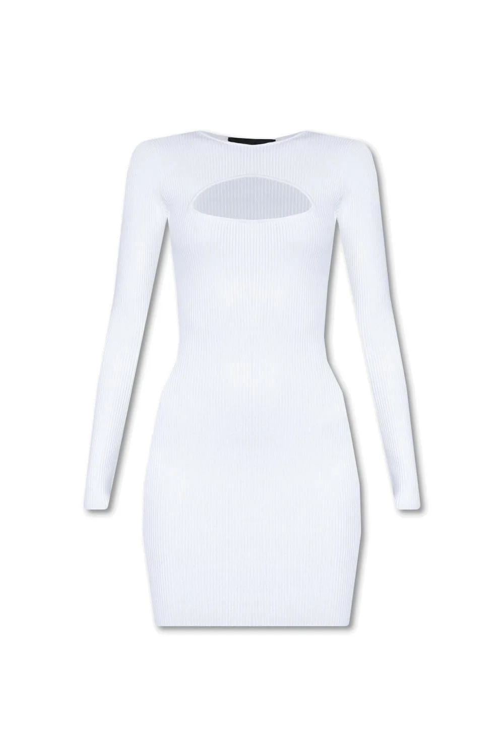 Cut-out Detailed Ribbed Dress